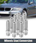 Upgrade Your Ride With These Boxonly M12x1.5 To M12x1.5 50mm Wheel Stud Conversion Kit Bolts Made For BMW Z3 Z4 And 3 Series Series Cars Offering Rock Solid Chrome Steel Rust Resistance And Super Easy Alignment Every single Time. Chrome steel wheel stud conversion bolts, M12x1.5 50mm, for BMW