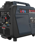 Dual Fuel Portable Inverter Generator With 4300 Starting Watts And 3450 Running On Gas, RV Ready, shown with control panel