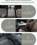 Premium Leather Car Seat Gap Filler Organizer for universal fit with card slots, drop catcher in car center console, black, 1 pack