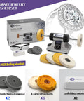 Jewelry Polisher And Buffing Machine With Adjustable Variable Speed Bench Grinder For Jewelry Making And Metal Finishing