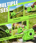 2-In-1 600W Cordless Hedge Trimmer And Grass Trimmer 21V Battery Powered Garden Tool for bushes and lawns