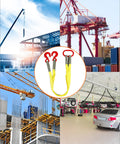 Heavy Duty Two Leg Bridle Web Sling With 4.92 Foot Length And 13227 Lb Capacity For Safe Lifting And Rigging In Construction Warehousing