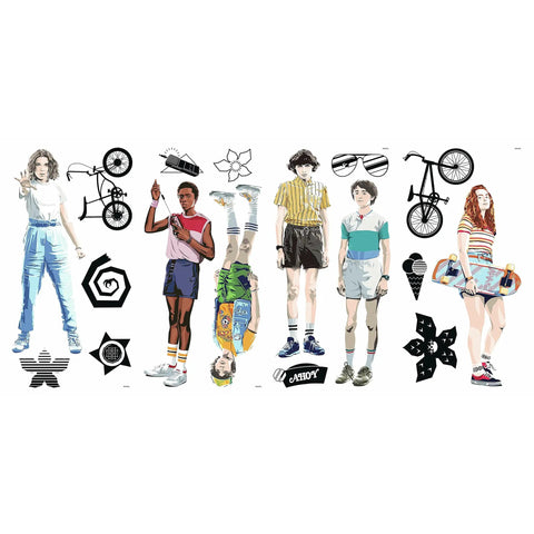 Stranger Things Peel And Stick Wall Decals Set With 17 Pieces Removable And Repositionable Without Residue For Any Smooth Surface