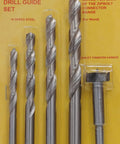 Game Changing Drill Bit Set For Universal Drill Guide With High Speed Steel Twist Bits and Forstner Bit for woodworking.