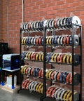 Heavy Duty 5 Tier Filament Storage Rack For 3D Printing Pros With Large Capacity Holds 40 Plus 1Kg Spools in workshop setting