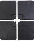 Beefy Water Or Sand Filled 4 Square Plate Umbrella Base For Cantilever Offset Patio Market Umbrella Stand HDPE Black