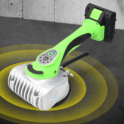 16.8V Tile Vibrator Portable Ceramic Tile Cutter and Leveling Machine with kickass suction cups on concrete floor