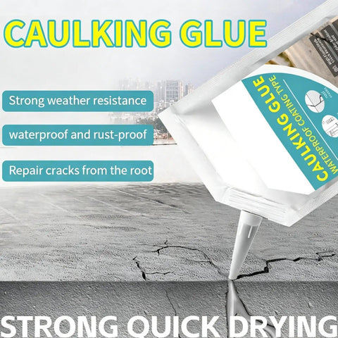 Self Leveling Crack Sealant For Concrete And Masonry, No Mess Quick Dry Waterproof Sealant Fills Cracks Holes And Crevices In Floors Walls