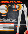 Beefed-Up PEX A Expansion Tool Kit With 1/2 Inch, 3/4 Inch, And 1 Inch Expansion Heads, Manual Expander For ASTM F1960 Fittings