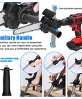Straight Up Best Electric Chainsaw Attachment Modifies Standard Drills Into A Badass 6 Inch Power Cutter with adjustable handle assembly.