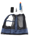 Adjustable Compressed Air Cooling Vest components, includes vest, air connector, and straps for welders. Beat The Blazing Heat On Rough Industrial Job Sites With This Adjustable Compressed Air Cooling Vest Delivering Serious Chill For Welders And Heavy Duty Crews.