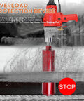 Beefy Diamond Core Drill Rig Handheld Wet And Dry Core Drilling Machine with 1-1/4-inch spindle drilling concrete surface