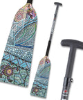 Sting Plus Dragon Boat Paddle Turtle Design, Adjustable Carbon Fiber Shaft, Lightweight PMI Foam Core, IDBF Approved