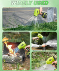 Cordless Leaf Blower Handheld Portable Dust Cleaner with Adjustable Speed and 180000 RPM used for various tasks.