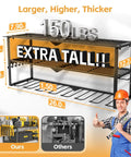 Heavy Duty Metal Garage Power Tool Organizer Wall Mount Three Layer Drill Holder For Cordless Tools 150 Pound Capacity