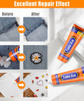 Permanent Fabric Glue 60 ML Washable Clear Clothing Glue for Rhinestones Patches Repair Denim and Polyester Fabrics