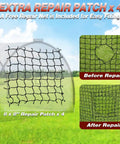 Backyard Batting Cage 22x10x10 Ft Portable Baseball And Softball Cage With Zipper Door 4 Ply Anti Tear Netting And Sturdy Steel Frame repair patches