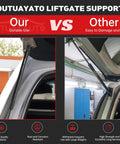 Comparison of Rear Tailgate Lift Support Pair for 2011 To 2014 Sorento Liftgate Shocks Replacement with another brand.