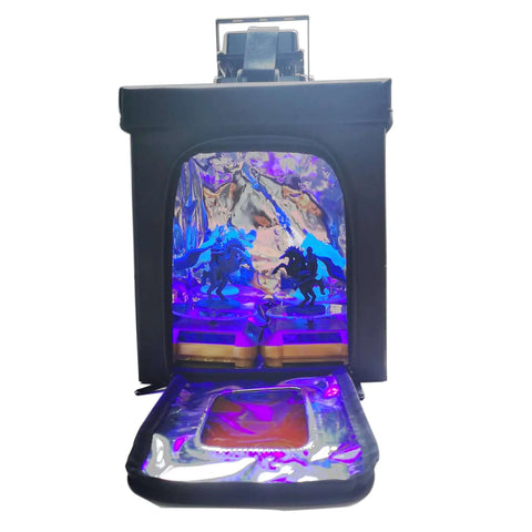 Large 3D Printer Resin Curing Station With UV Light And Solar Turntable Easy Assembly 8.27 By 8.67 By 10.24 Inch Enclosure