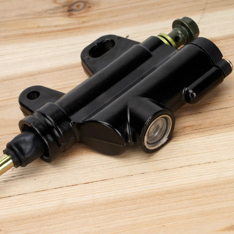 Rear Brake Master Cylinder Replacement With Built In Reservoir For Sunl Pitster SSR 110cc 125cc 140cc Dirt Pit Bike No Hassle Bleed Durable Hydraulic Brake Part Fits Chinese 110cc 125cc 140cc Dirt Bikes