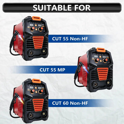 Pro Grade Plasma Cutter Torch Consumables Kit For CUT55 NON HF And CUT60 Non HF 50 60A machines suitability