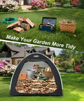 Portable Outdoor Bike Storage Shed Tent Made With 210D Oxford Fabric PU4000 Waterproof Coating And Silver Shield set in garden