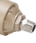 Close-up of Automatic Pneumatic Water Drain Valve For Air Compressor And Cooling Systems - Easy Install Clear G1/2 Inch connection.