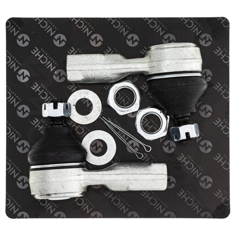 Beefed Up Steering Rack Tie Rod End Kit For Kawasaki Mule 610 SX And Mule SX 2010 2023 OEM Replacement With M14x1.5 Tie Rod Thread Knuckle Side M10x1.25 And Three And A Half Inch Rod End For 39191-0023 39112-0008 39191-7501, tie rod ends and hardware