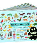 Totally Awesome Animal Habitats Sticker Book Jam Packed With 500 Plus Bright Stickers And Twelve Super Fun Coloring Pages For Curious Kids Who Dig Wildlife And Nature Scenes, featuring colorful animal stickers.