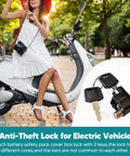 Heavy Duty Battery Box Lock For Electric Vehicles With 2 Keys Anti Theft Metal Lock Fits E Bike Electrombile And Motorcycle Easy