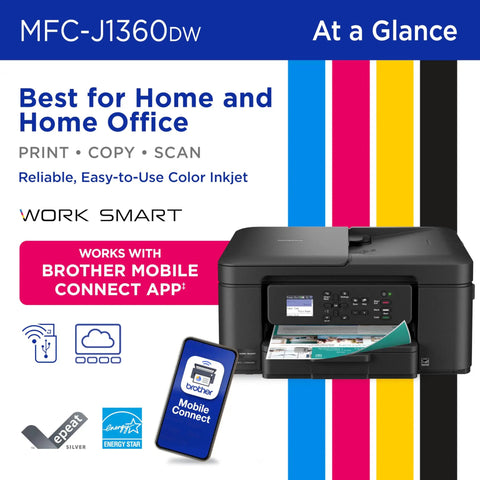 Wireless Color Inkjet All In One Printer With Auto Duplex And 1.8 Inch Color Display Ideal For Home Office Easy Copy Scan Print Uses LC501 Inks Includes Refresh Subscription Trial Great Value For Home Offices And Small Teams With Easy Setup And Low Cost.