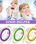 Dental Polishing Strips Set Three Rolls 4mm By 600mm For Pre Polishing Polishing And Shaping With Coarse Purple, Medium Green And Fine Yellow Colors