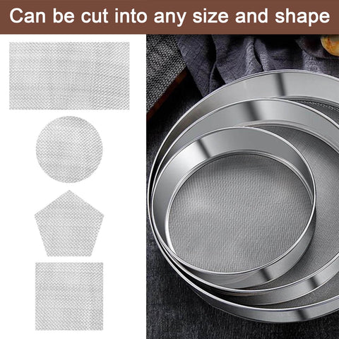 Heavy Duty 304 Stainless Steel Mesh Screen 200 Mesh for DIY Projects and Garden Use Large 39.3 Inch By 11.8 Inch Metal Wire