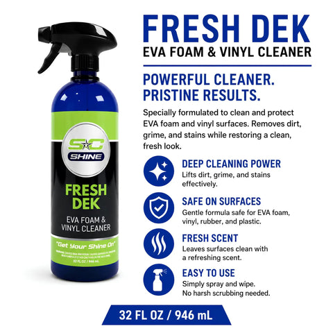 EVA Foam Cleaner For Marine Decks And Non Slip Floors, Heavy Duty Boat Cleaning Spray with 32 FL OZ, front view of bottle