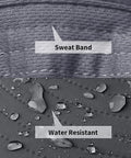 Close-up of Go To Sun Hat For Men And Women With UPF 50 Plus Protection showing sweatband and water-resistant fabric detail