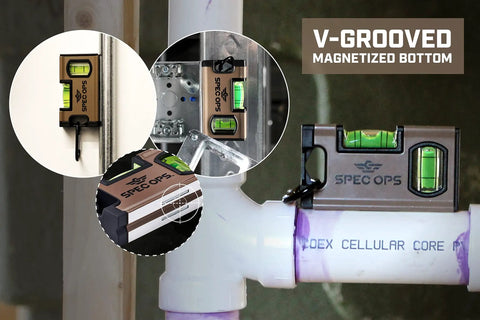 Pocket Sized Level For Framing And Layout Magnetic Four Inch Tool With Thirty Three Percent Larger Precision Block Vials