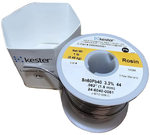 1 Lb Lead Solder Wire 0.062 Inch Diameter Sn Pb Flux Core Activated Rosin For Electronics DIY Repairs Pro Grade 40 Percent Lead Kester 44 Compatible Today