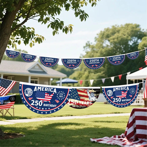 250th Anniversary All American Flag One Point Five By Three Feet Two Ply Polyester Outdoor Flag celebrating USA birthday