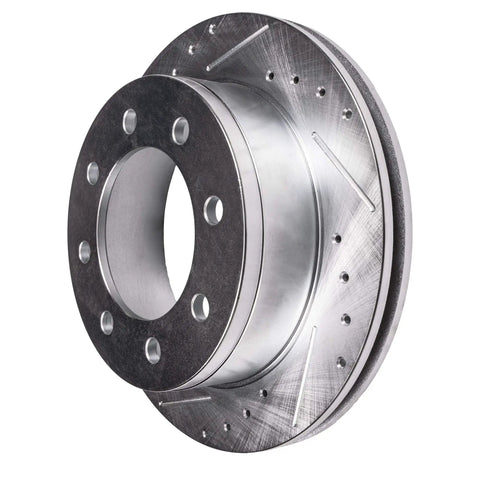 Beefed-Up Front Brake Kit For Ford F-250 Super Duty 2012-2022 And F-350 Super Duty 2013-2022 With 14.29-Inch Drilled And Slotted Rotors
