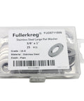 FullerKreg stainless steel flat washer set, 3/8 by 1 inch, 25 pcs, 304 stainless
