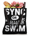 Dope Dragon Boat Paddler Tote Bag For Dragonboating Fans Sync Or Swim Inspired Gear filled with groceries and flowers