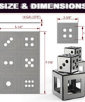 Dimensions of Welding Practice Kit 24-Piece 14 Gauge Mild Steel Plates Hands-On DIY Precision Sheet Metal Fabrication