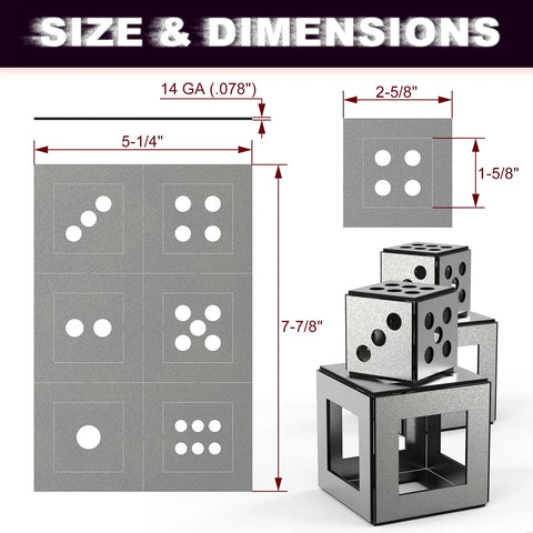 Dimensions of Welding Practice Kit 24-Piece 14 Gauge Mild Steel Plates Hands-On DIY Precision Sheet Metal Fabrication