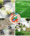 Pro Grade 150Pcs Drip Irrigation Emitters Kit With Micro Sprinkler Heads And Misting Sprayer Nozzles For Plants And Lawn Watering Adjustable Spray Angles 90 180 360 Degrees