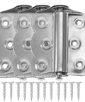 Heavy Duty Self Closing Door Hinges 2.7 Inch Stainless Steel Set of 3 with screws for Garage or Home Use
