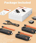 Wireless HDMI Transmitter With Two Receivers And Up To Six Displays Simultaneously 165 Feet 5.8GHz Range package contents