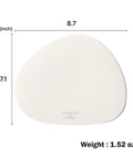Non Slip Washable Waterproof Mouse Pad For Desk Setup Vanilla Cream Grippy Backing For Zero Slip Easy Clean Surface Great For Gaming And Office