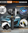 Kick Back To Smoother Rides With This 315Mhz Tpms Sensor showcasing battery, chip, and rubber stem for Chevy models.