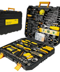 All In One 168 Piece Tool Set With Screwdrivers, Ratchet Wrenches, Socket Wrenches, Hand Saw, And Hammer For Home Repairs