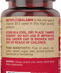 High Potency Vegan B12 Tablets With Folic Acid and B6 For Steady Energy And Brain Boost Fast Dissolving Tabs label showing ingredients and usage instructions.
